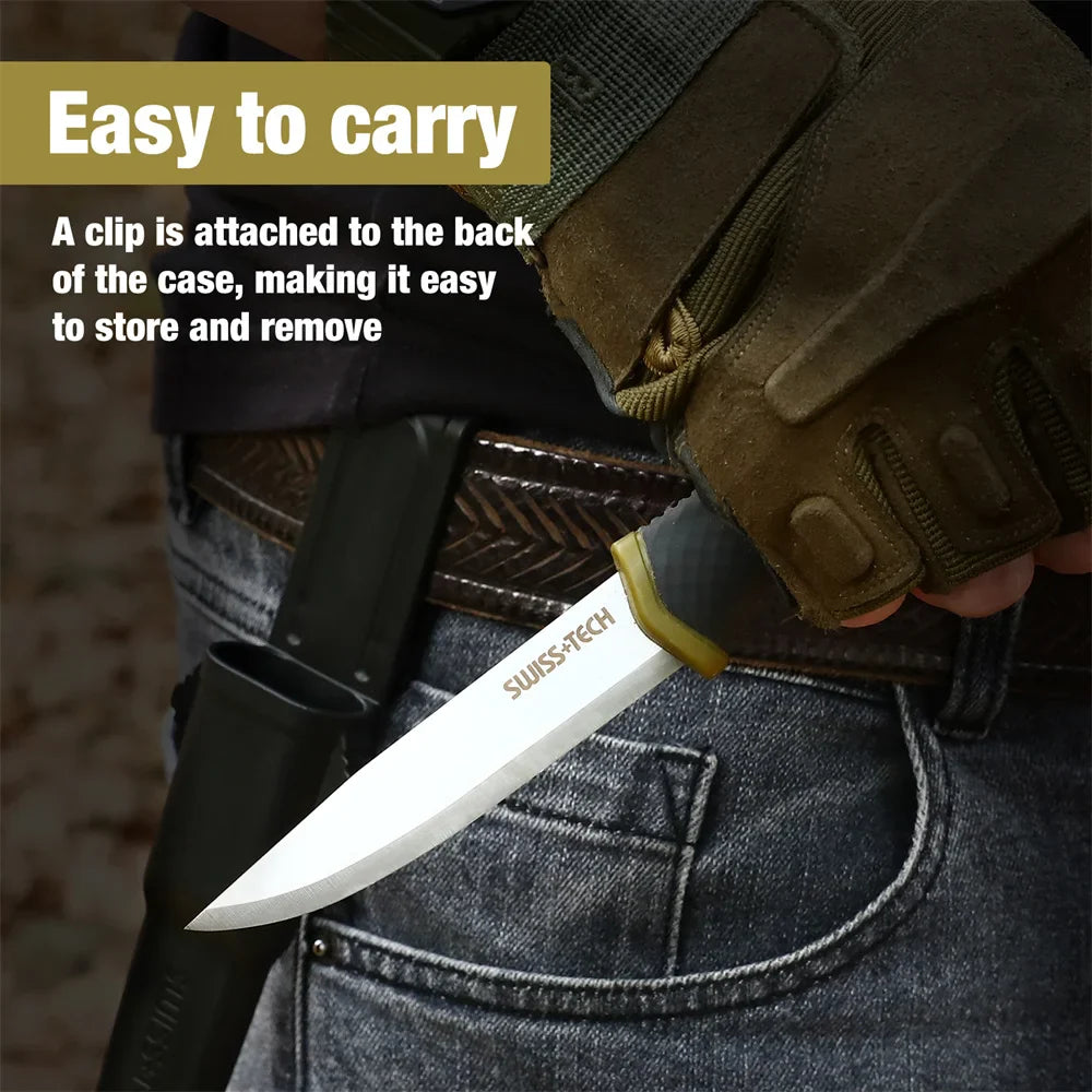 Swiss Tech survival knife with sheath