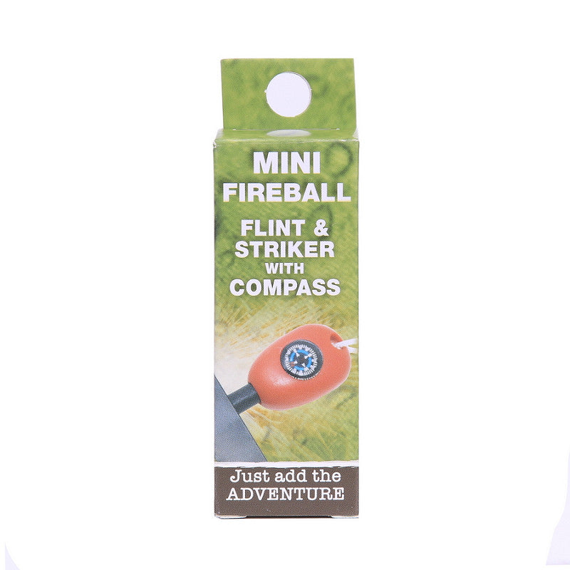 Fire Starter Fireball Flint & Striker β With Emergency Compass