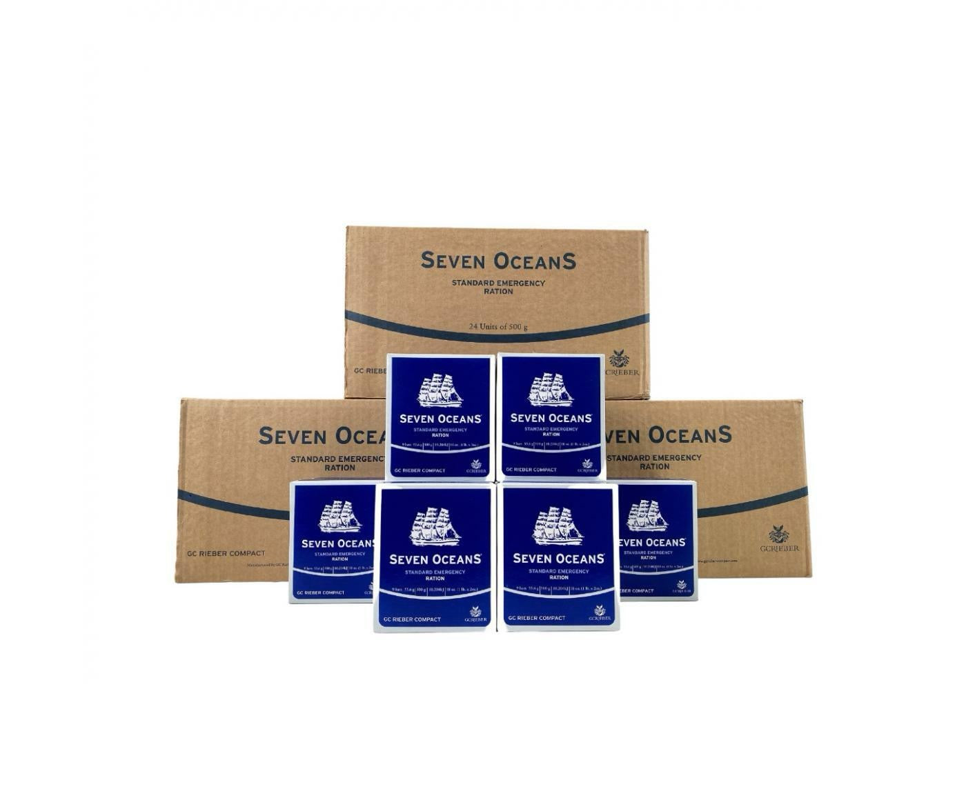 Seven Oceans Emergency Food Rations 72 Days - Long Lasting