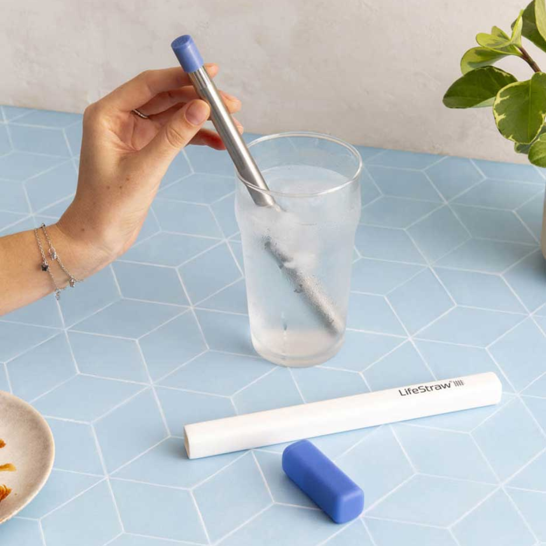 Lifestraw Sip - Reusable Steel Filter Straw with Carrying Case