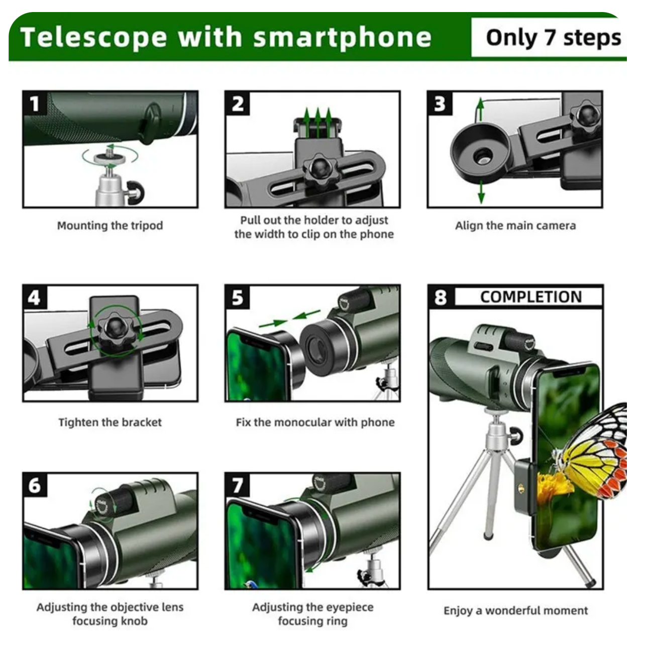 Portable Zoom HD 5000M Telescope