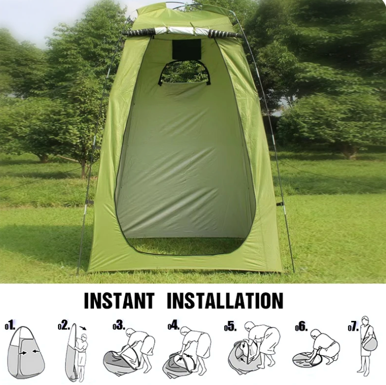 Portable Privacy Shower Tent & Waterproof Changing Room