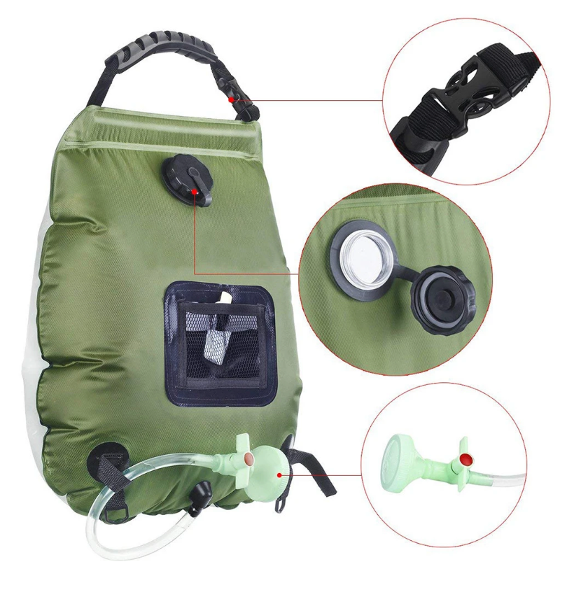 Solar Shower Bag 20L Heated Camping