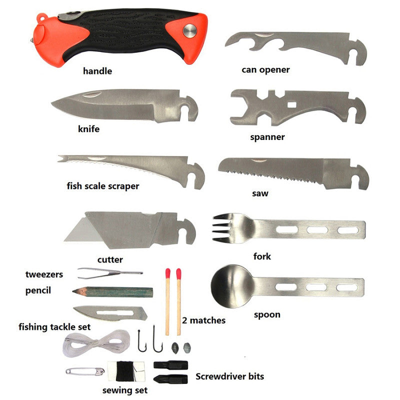 Multi-Professional Outdoor Survival Kit