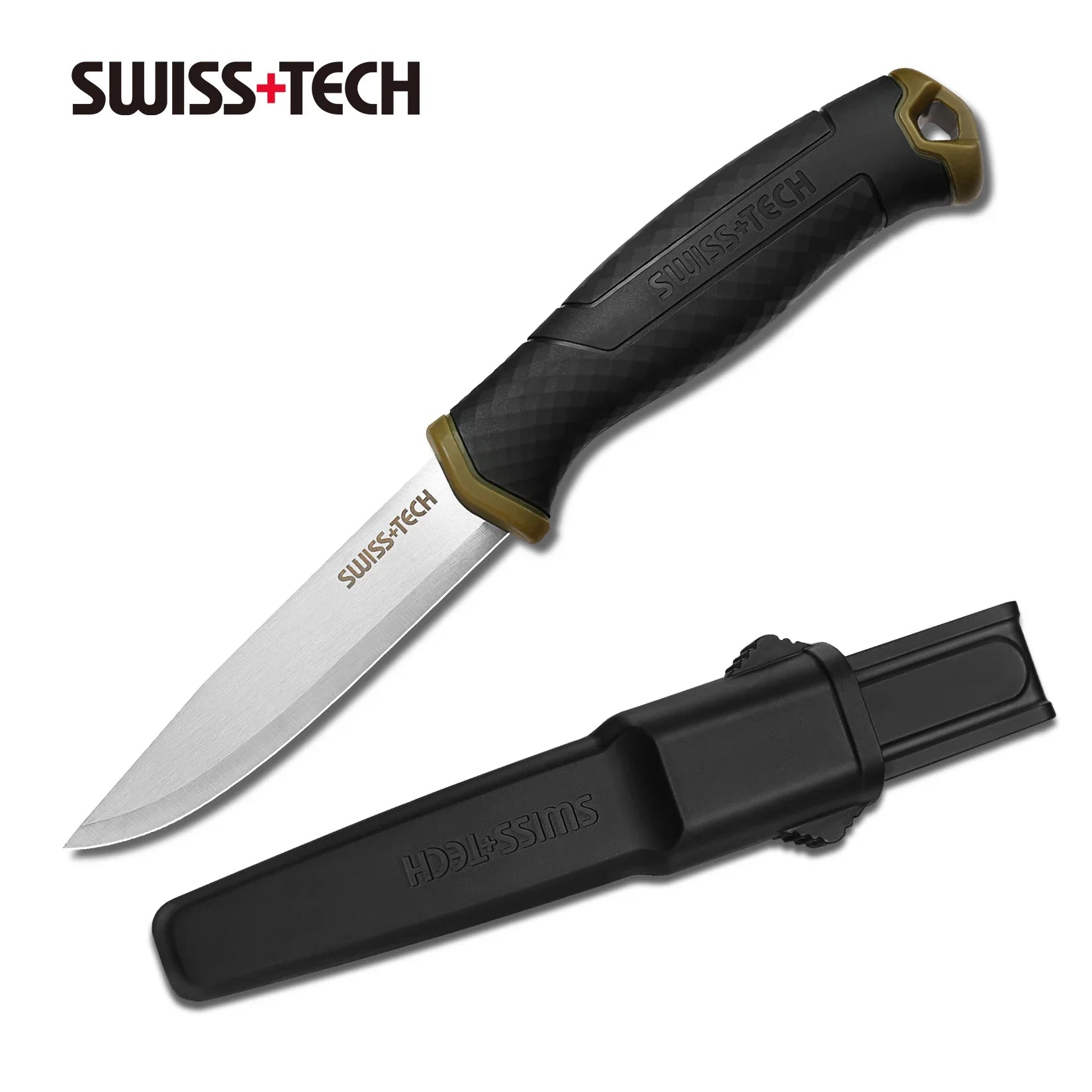 Swiss Tech survival knife with sheath