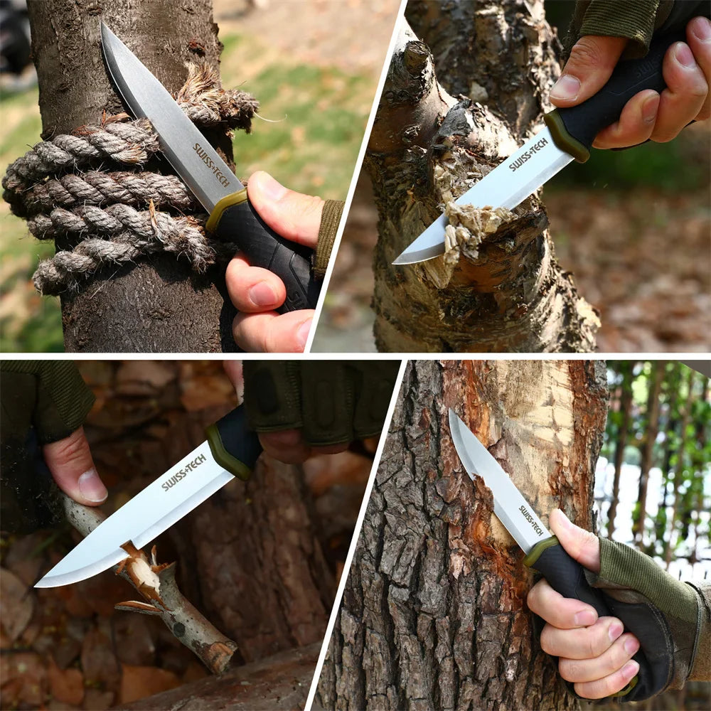 Swiss Tech survival knife with sheath