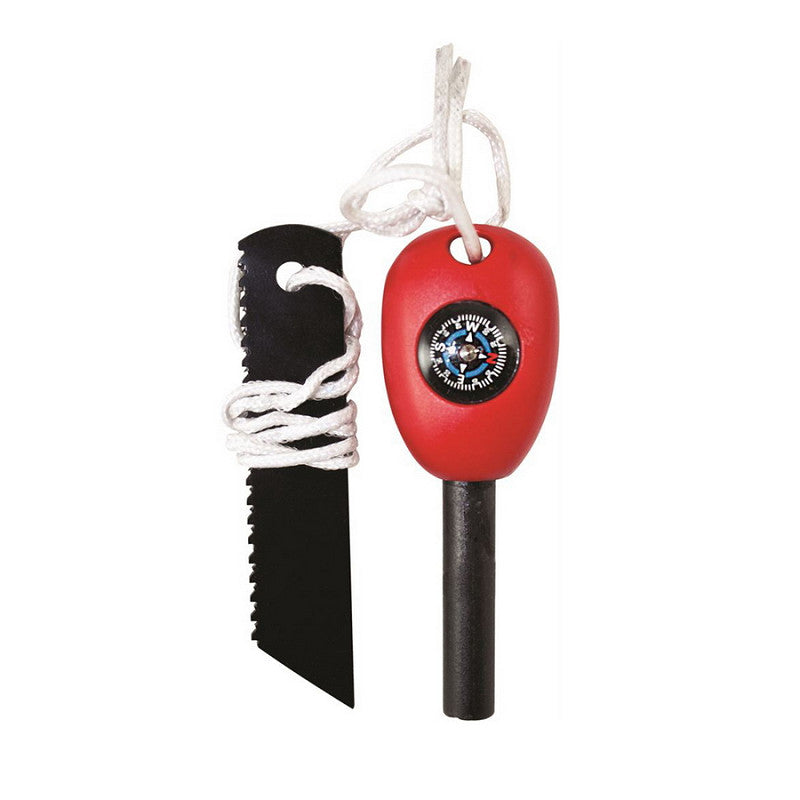 Fire Starter Fireball Flint & Striker – With Emergency Compass