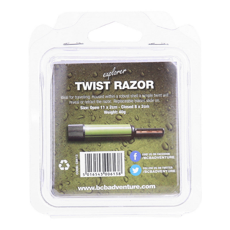 Razor - Compact Travel Razor with 4 Replacement Blades