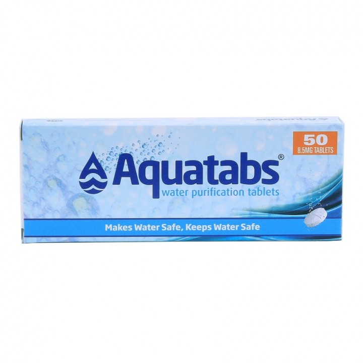Aquatabs water purification tablets 8.5mg 50 pieces