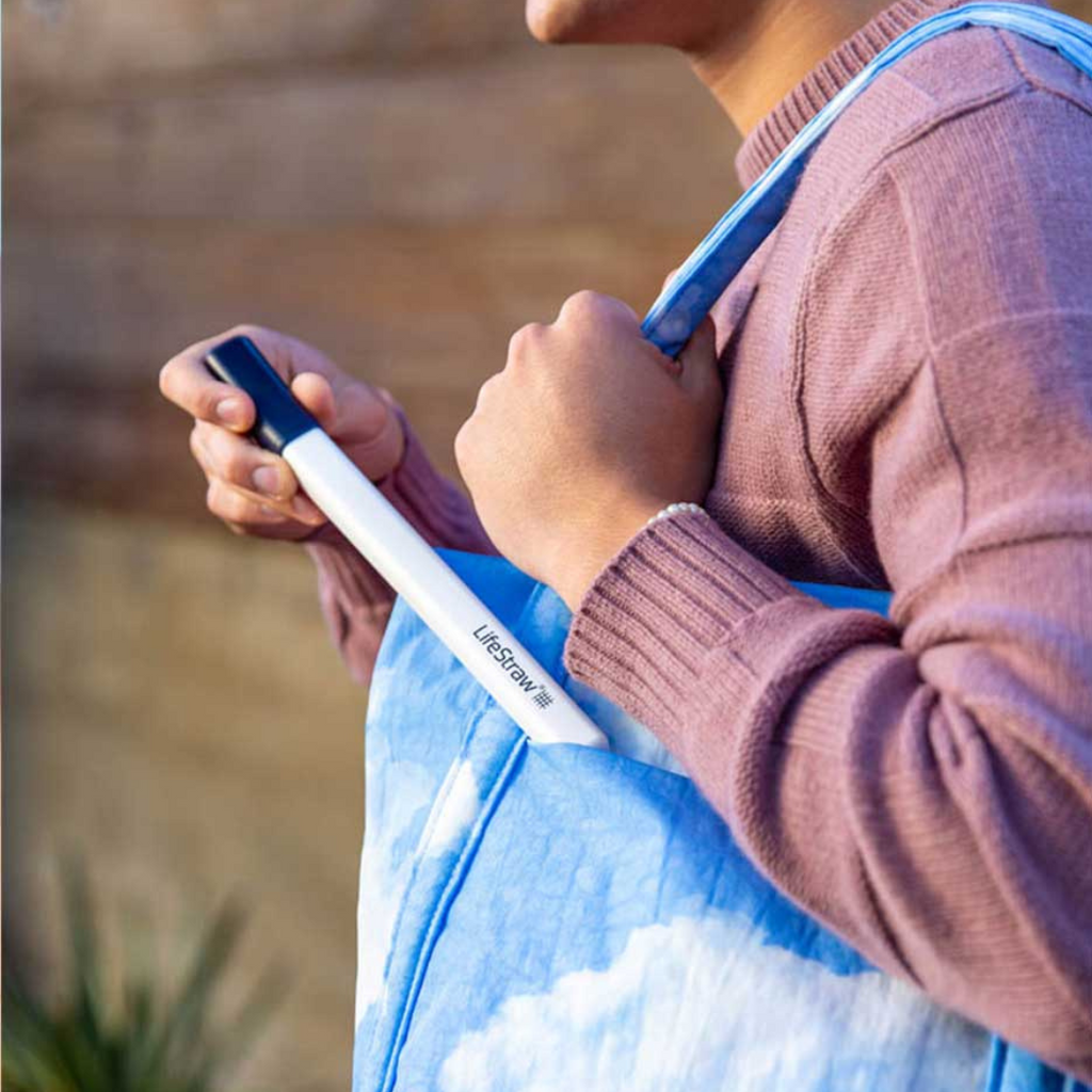 Lifestraw Sip - Herbruikbaar stalen filterrietje met draagtasje