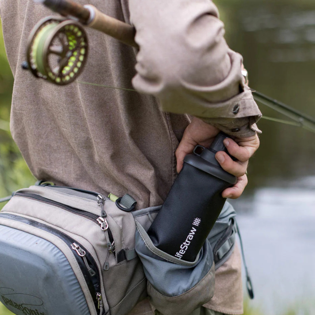 LifeStraw Peak Series Collapsible Squeeze Bottle 1L with filter