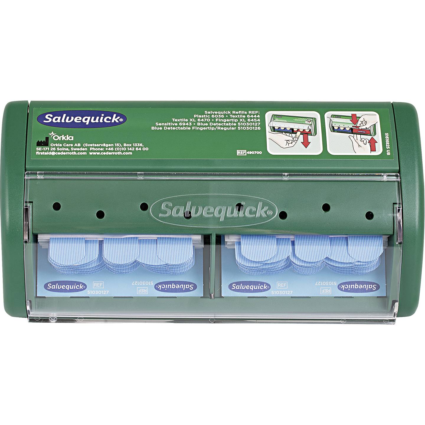 Salvequick Plaster Dispenser detectable