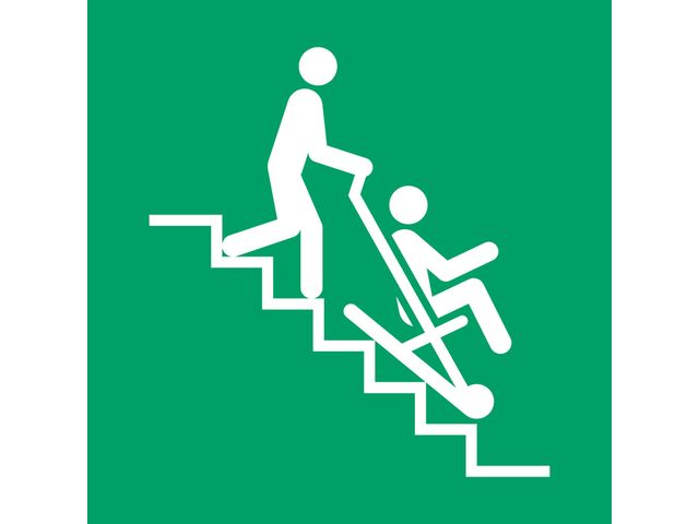 Evac Chair 300H incl. cover and pictogram