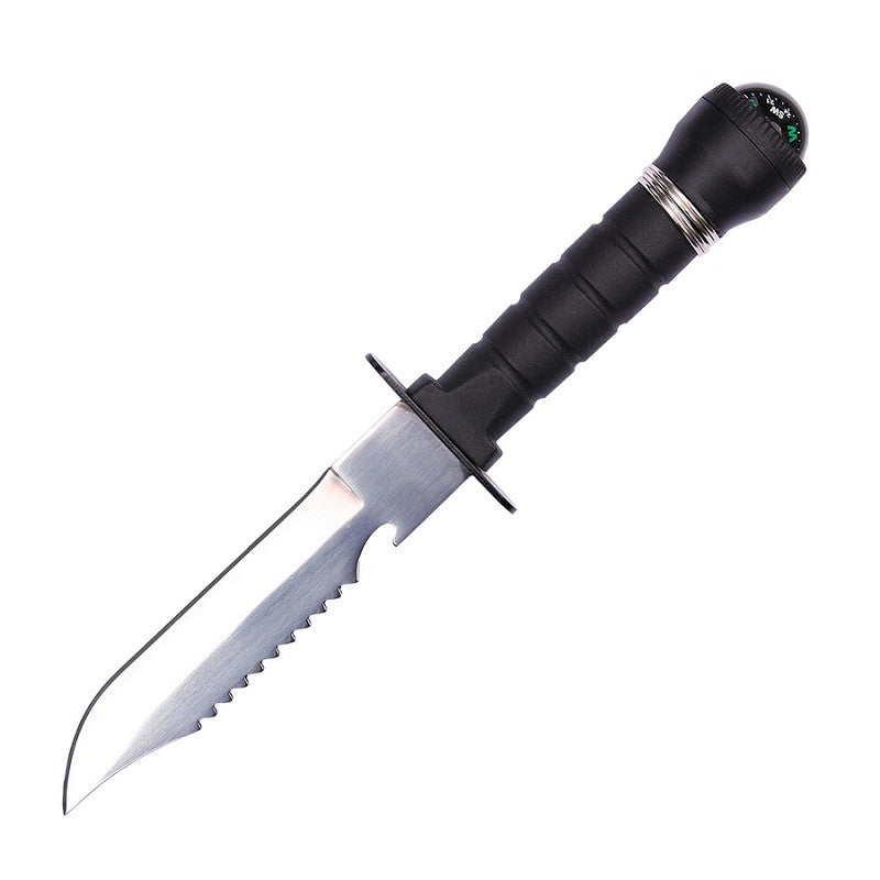Survival knife with compass